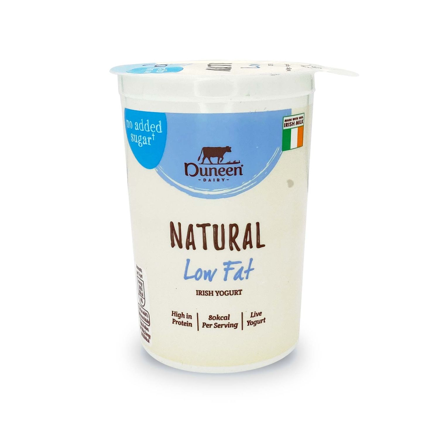 Low Fat Natural Irish Yogurt 500g Duneen Dairy