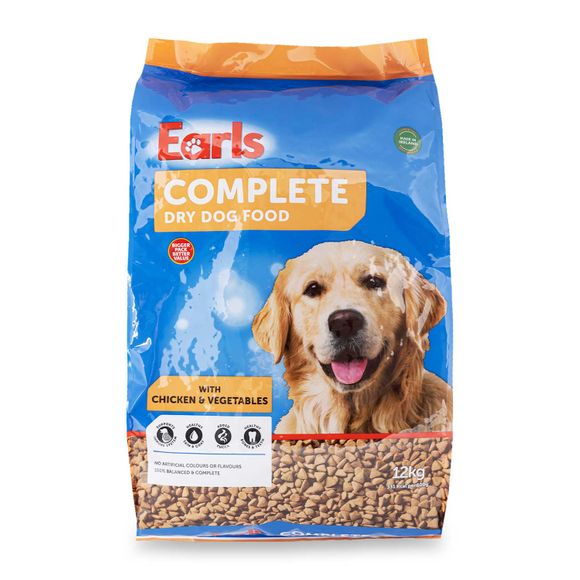 Complete Dry Dog Food With Chicken And Vegetables 12kg Earls | ALDI.IE