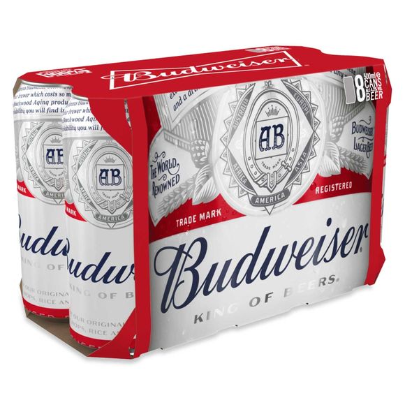 Limited Edition Beer 8 X 500ml Budweiser | ALDI.IE