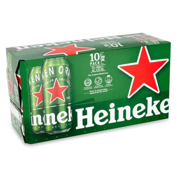 Lager Beer 10x500ml Heineken | ALDI.IE