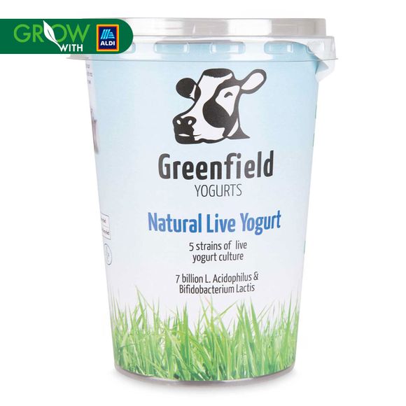 Natural Live Yogurt 500g Greenfield Yogurts | ALDI.IE