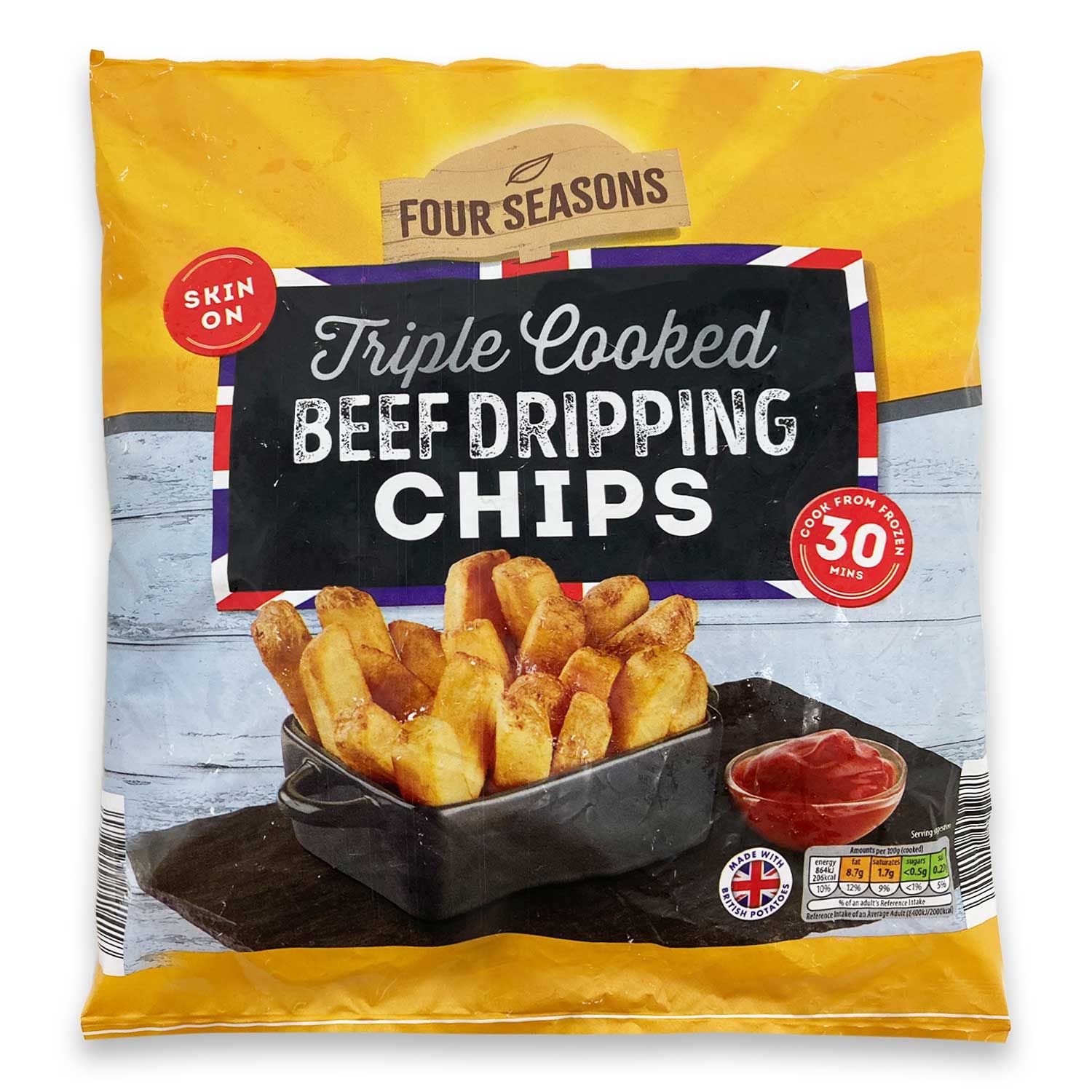 Triple Cooked Beef Dripping Chips 750g Four Seasons | ALDI.IE