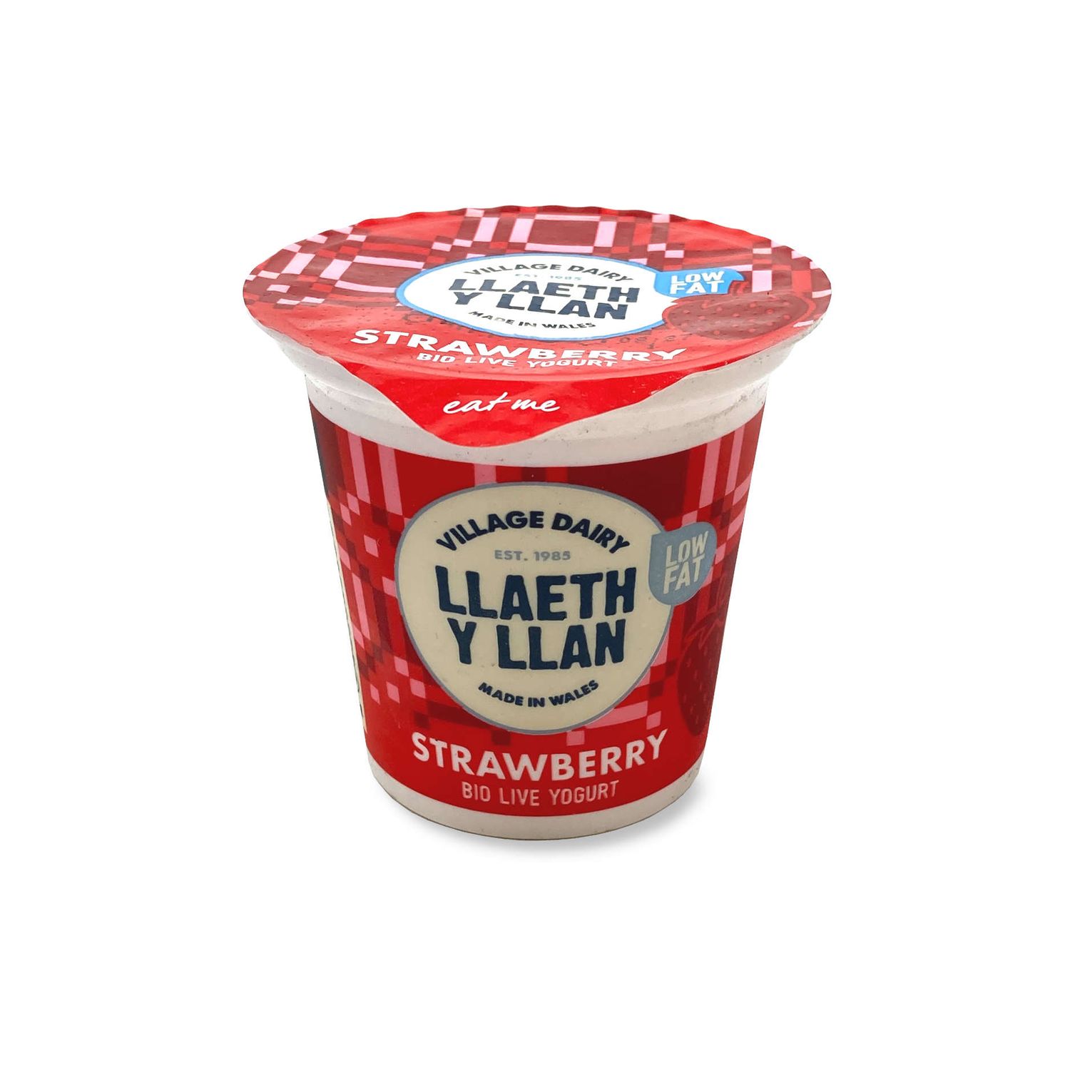 Village Dairy Llaeth Y Llan Strawberry Low Fat Bio-live Yogurt 125g | ALDI