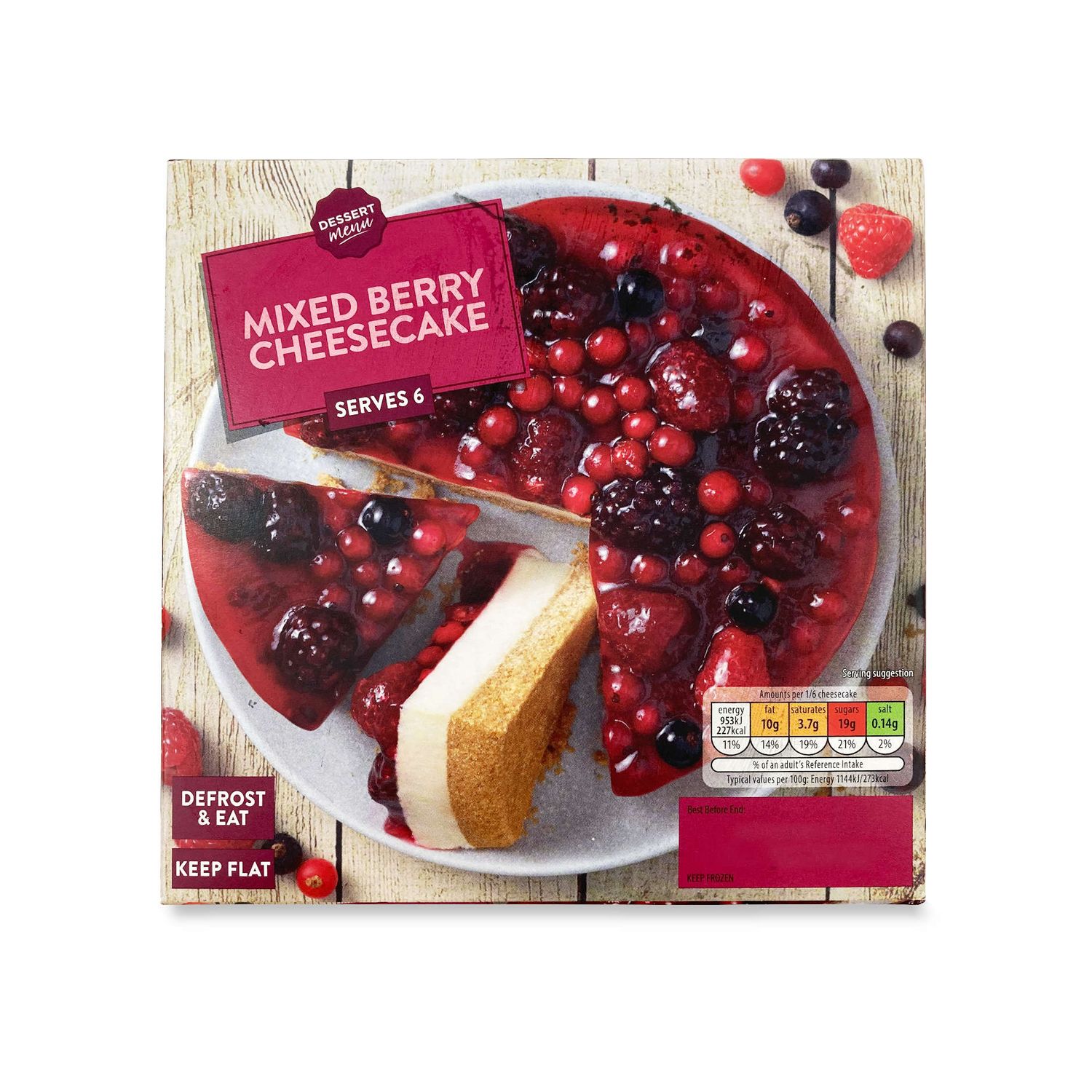 Dessert Menu Winterberry Cheesecake 500g ALDI