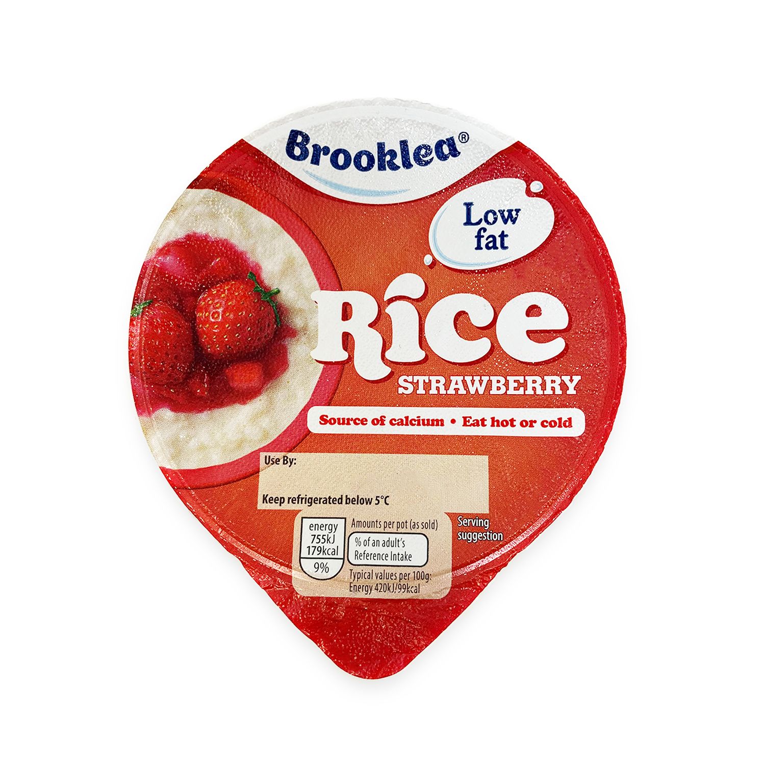 Brooklea Rice Pudding Strawberry 180g Aldi