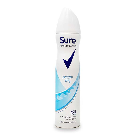 Sure Women Cotton Dry Anti-perspirant Deodorant Aerosol 250ml | ALDI