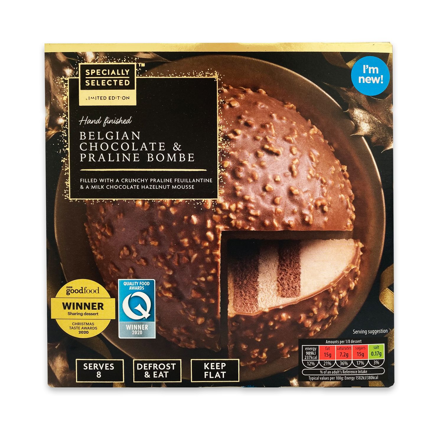 Specially Selected Belgian Chocolate Praline Bombe 500g Aldi