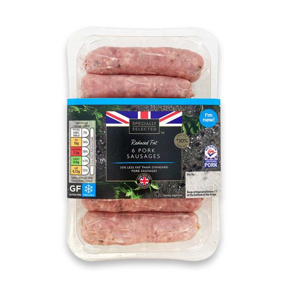 Specially Selected Pork Sausages 6 Pack ALDI