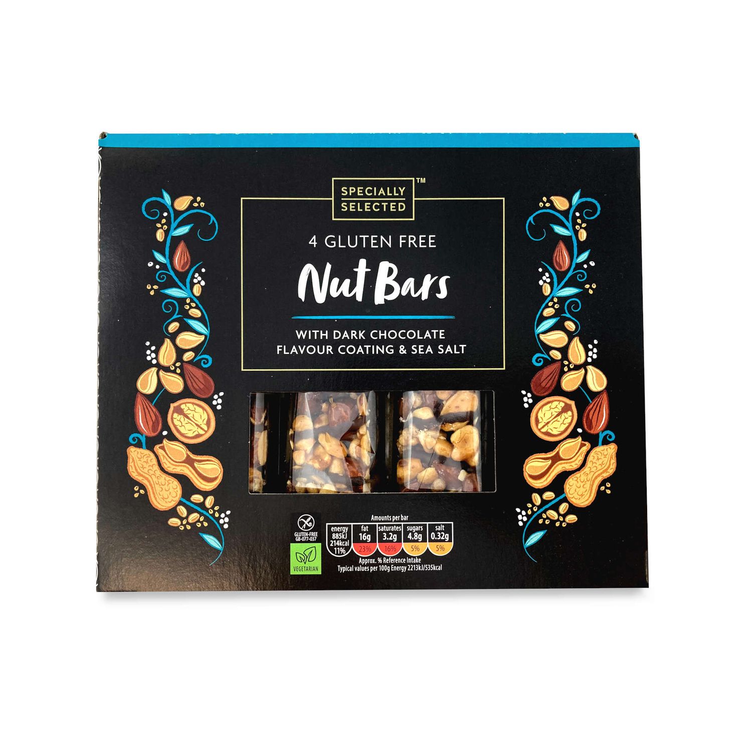 Specially Selected Gluten Free Nut Bars 160g | ALDI